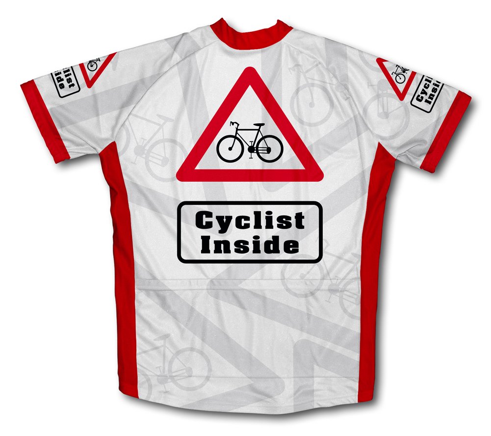 ScudoPro Cyclist Inside Short Sleeve Cycling Jersey for Men - Size 4XL White