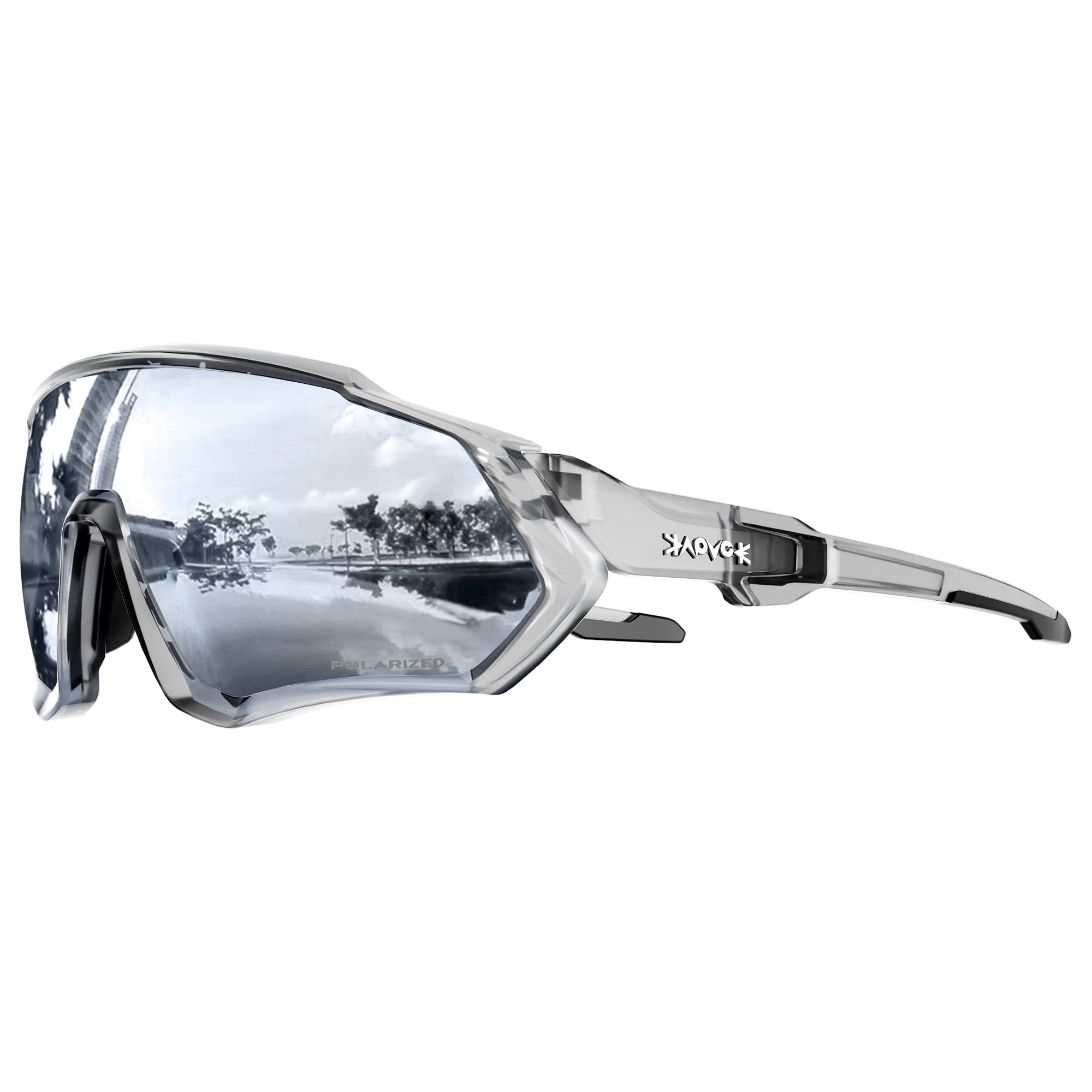 KAPVOE Cycling Glasses Men Women Polarized Sports Sunglasses With 1 Lens Or 5 Lenses MTB Mountain Bike Eyewear - K9408