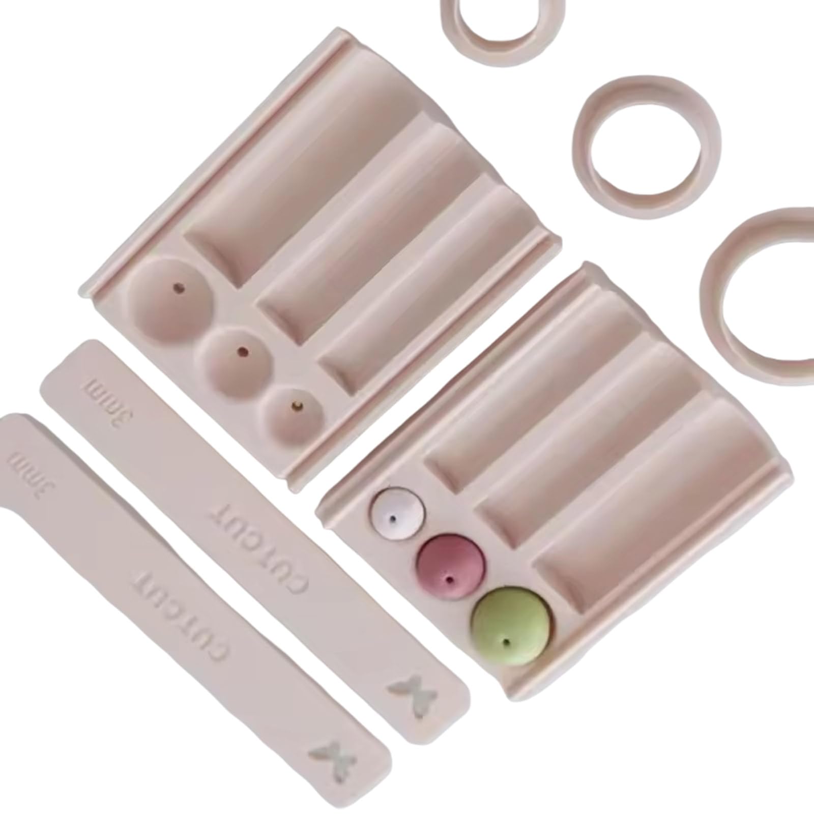 Outil de fabrication de perles en argile robuste avec perforatrices pour boucles d'oreilles