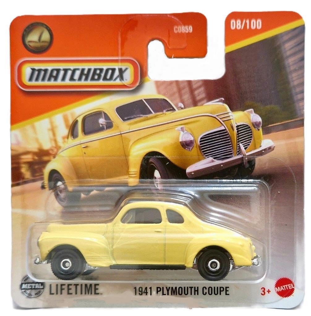 C0859 Matchbox 1:64 Single Cars 1941 PLYMOUTH COUPE JFT03
