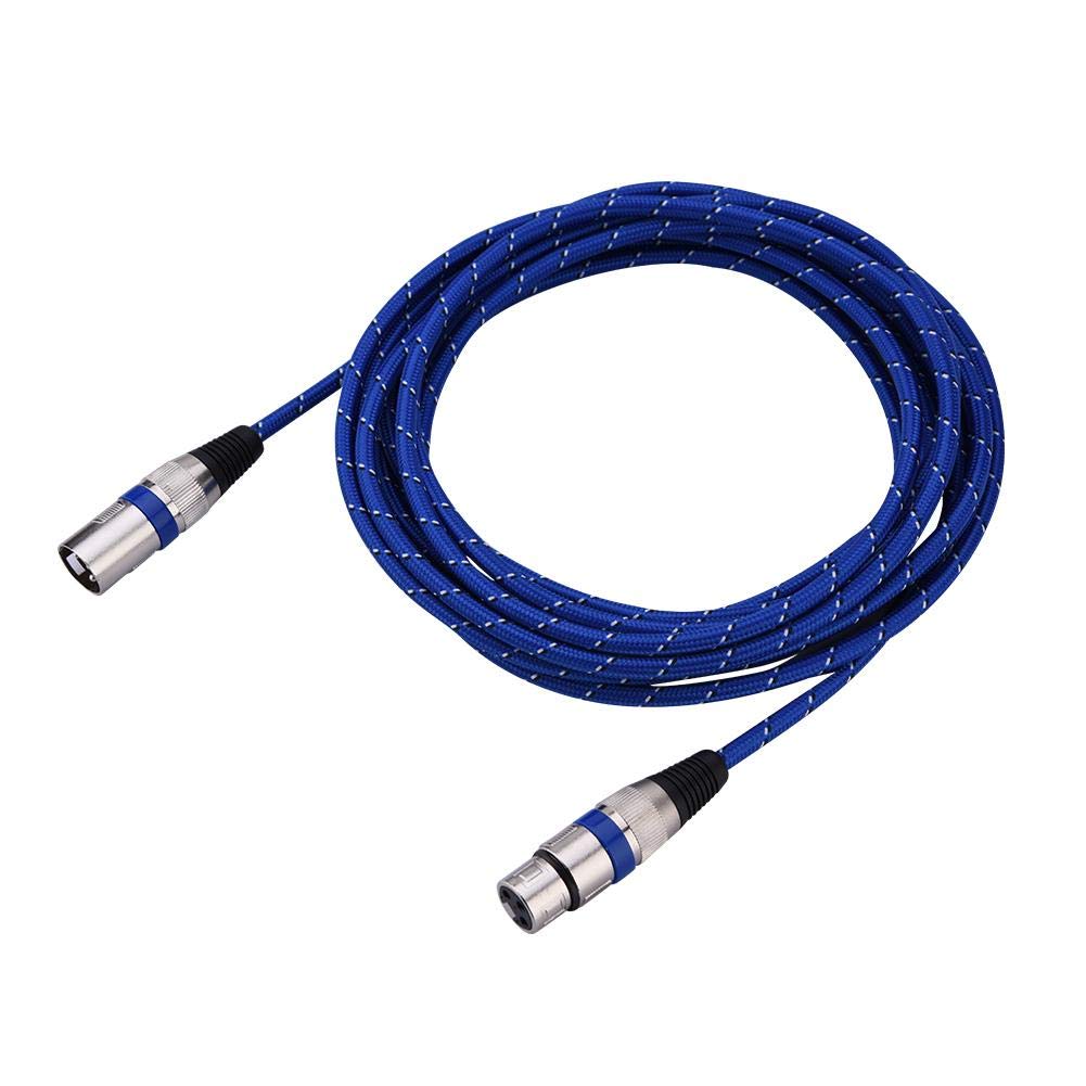 XLR Male to Female Plug Balance 3 pin Microphone MIC Audio Cable 1M-20M for Power Amplifier, Mixer, Microphone, Microphone, Stage Sound and Other Equipment(5M)