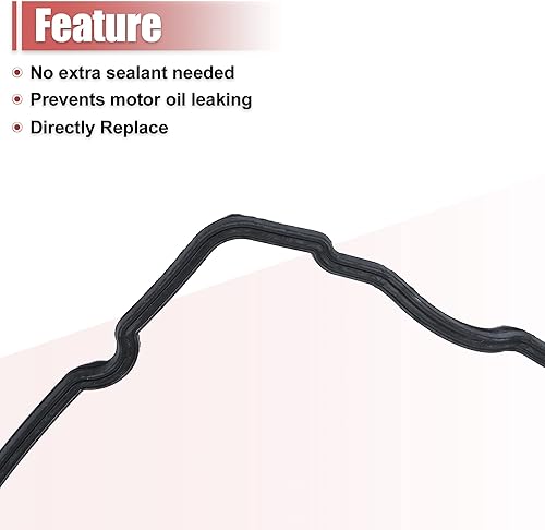 Miniatura 5 de X AUTOHAUX 1 juego de junta de tapa de válvula de motor 11121485838 11127513066 para Mini Cooper 1.6L 2002-2008