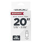 Schwinn Replacement Bike Tire Tube, 20 x 1.75-2.125 inch Bike Inner Tube, Self Sealing, Schrader Valve, Durable Construction, Replacement for 20 BMX, Kids, or Sting-Ray Krate Slik Bicycle Tires