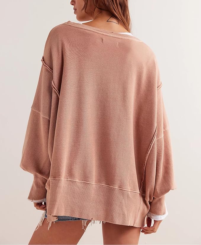 Crewneck Graphic Sweatshirt Y2k Women Teen Girl Long Sleeve Oversized Cute Beach Loose Sweater Vintage Pullover Top4