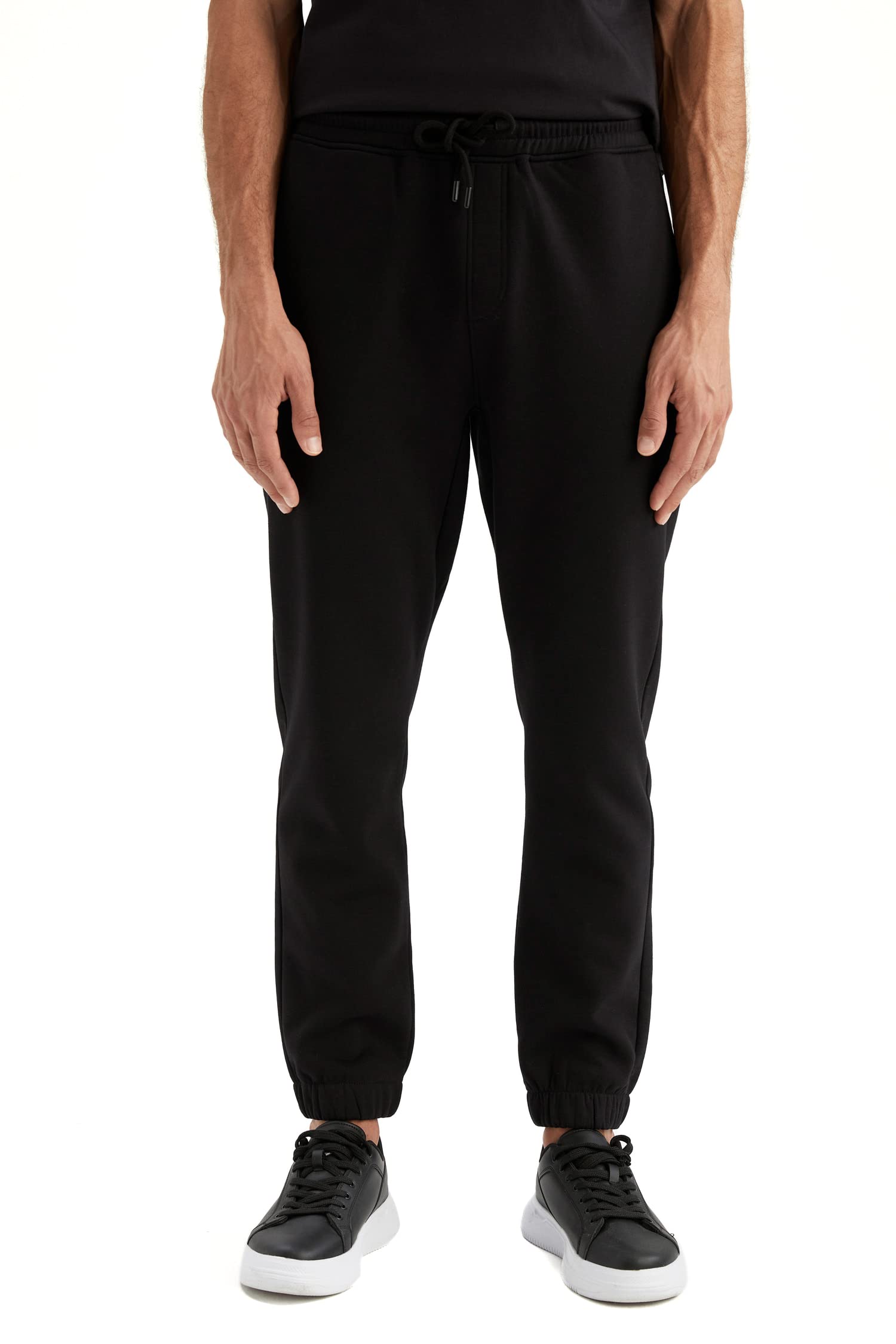 DeFacto Jogging Bottoms for Men - Men's Sports Trousers for Men (Black, XS), Black, XS
