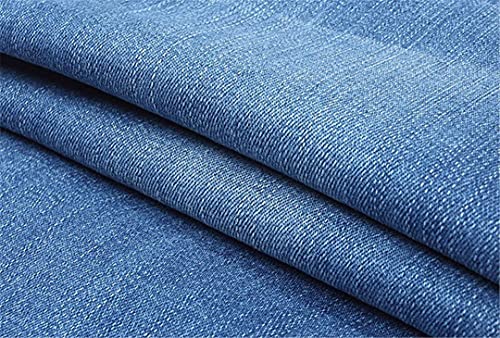 Men's Business Casual Boot Cut Jeans Mid Waist Flares Pants Plus Size 27-384