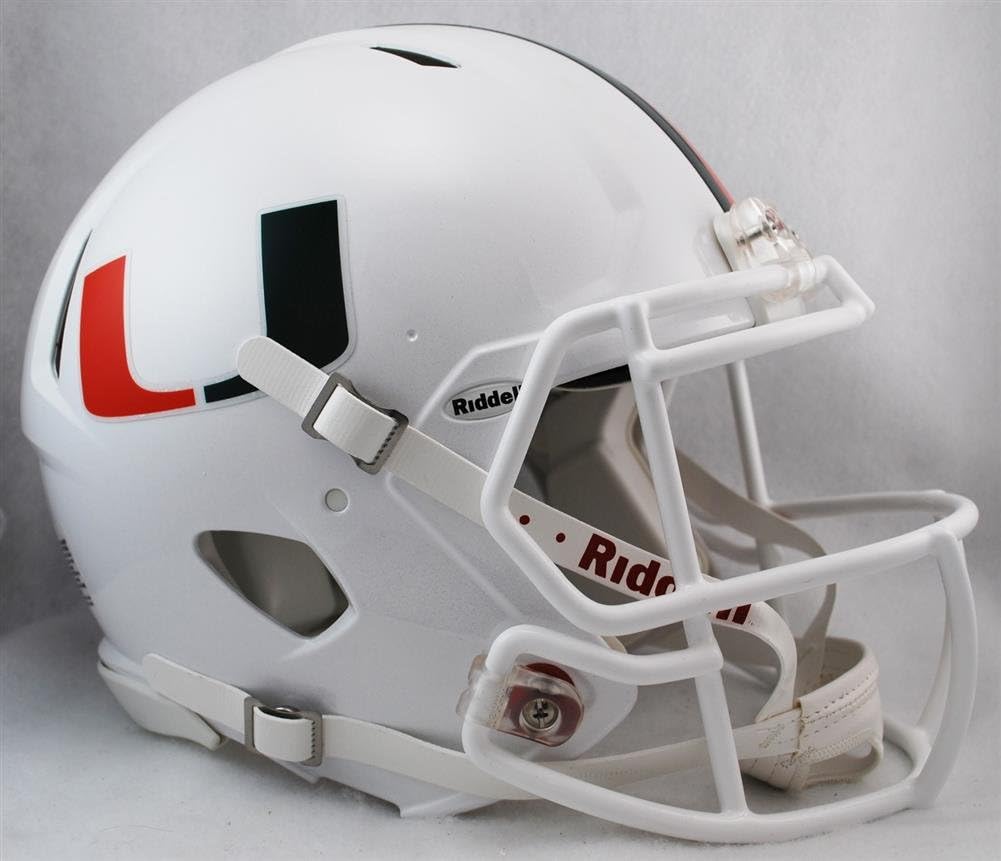 Riddell Miami Hurricanes Revolution Speed Pro Line Helmet