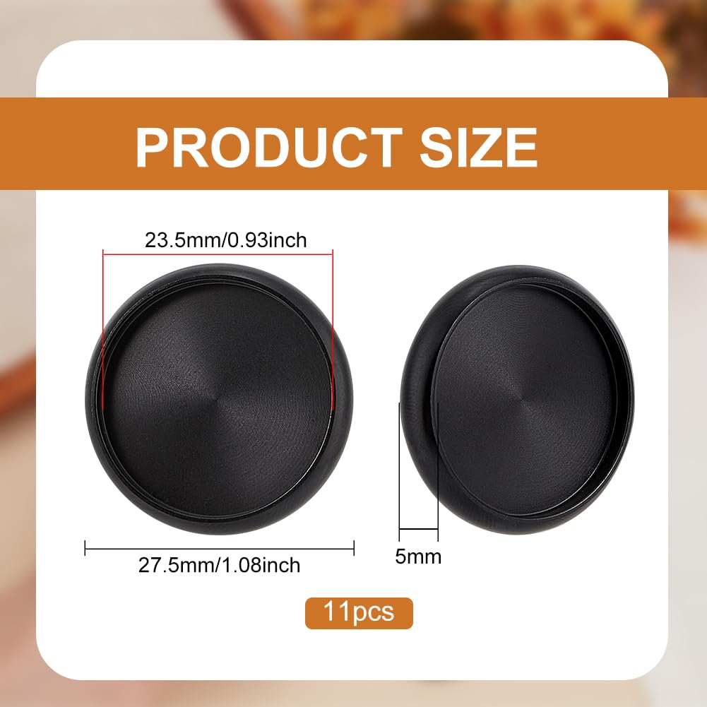 BENECREAT 11-Piece Aluminum Planner Discs - 1.2 Inch Platinum Binding Discs For Notebooks