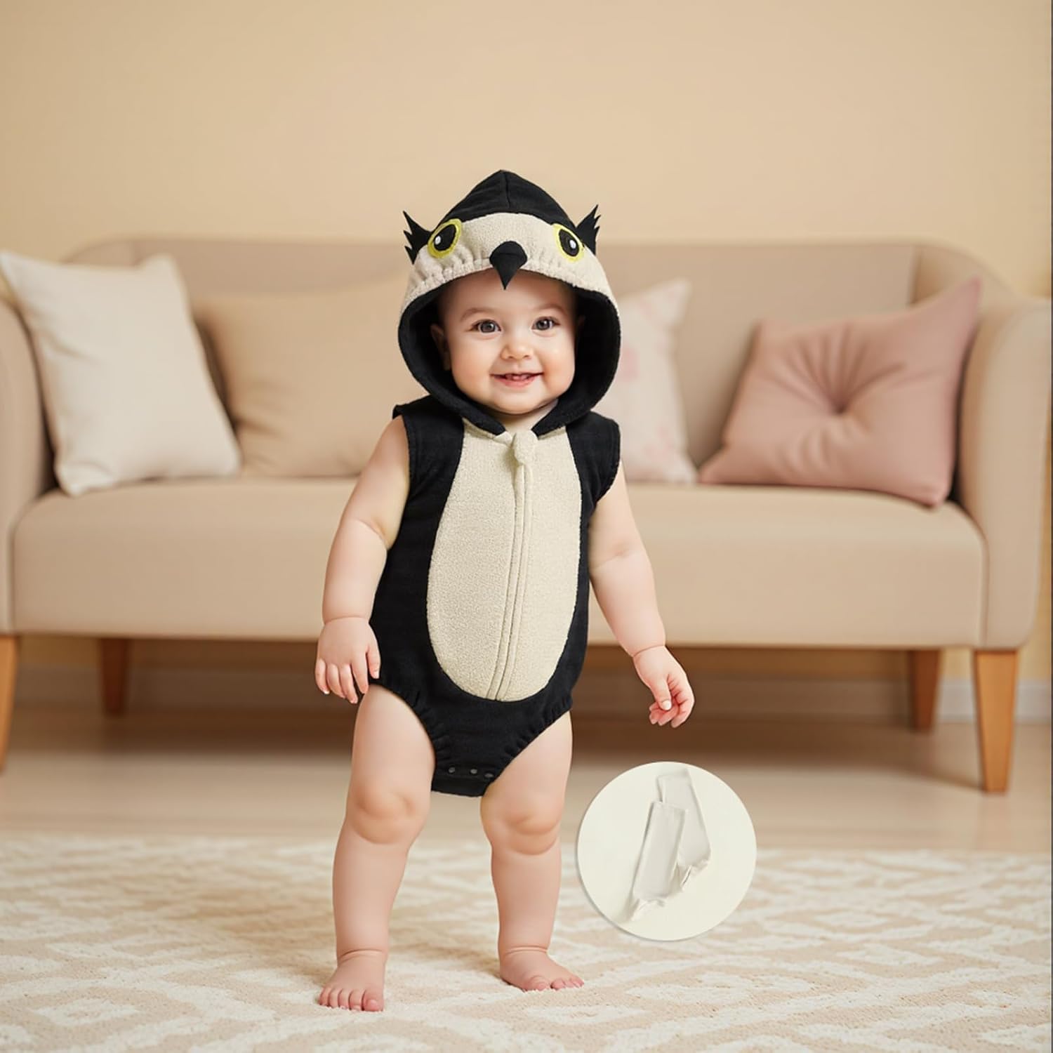 Yoawdats Toddler Newborn Baby Boy Girl Photography Outfits Animal Onesie Romper Halloween Owl Costume Jumpsuit - Image 8