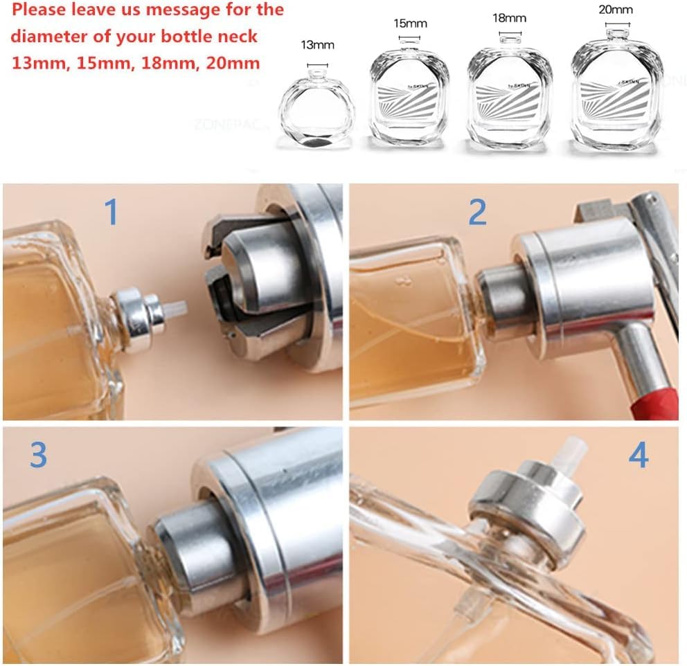 Machine à capsuler les parfums 18mm pour fixer vos bouchons en aluminium - 2