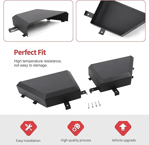 Miniatura 4 de Jimen 2 bolsillos de metal para puerta JK, 2 bolsillos de almacenamiento laterales de metal compatibles con Jeep Wrangler JK JKU 2 puertas 4 puertas