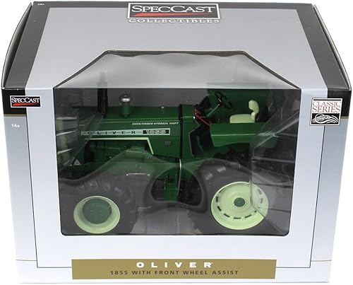 Miniatura 5 de Spec Cast 116 Oliver 1855 Tractor con asistencia de rueda delantera SCT935