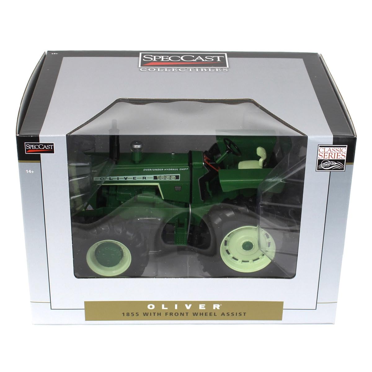 Amazon.com: Spec Cast 1/16 Oliver 1855 Tractor with Front Wheel