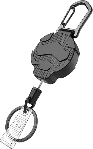 VYNCS Llavero retráctil, resistente con clip de identificación de trabajo y llavero, carretes de identificación retráctiles de 31.5 pulgadas, 10 VYNCS Llavero retráctil, resistente con clip de identificación de trabajo y llavero, carretes de identificación retráctiles de 31.5 pulgadas, 10