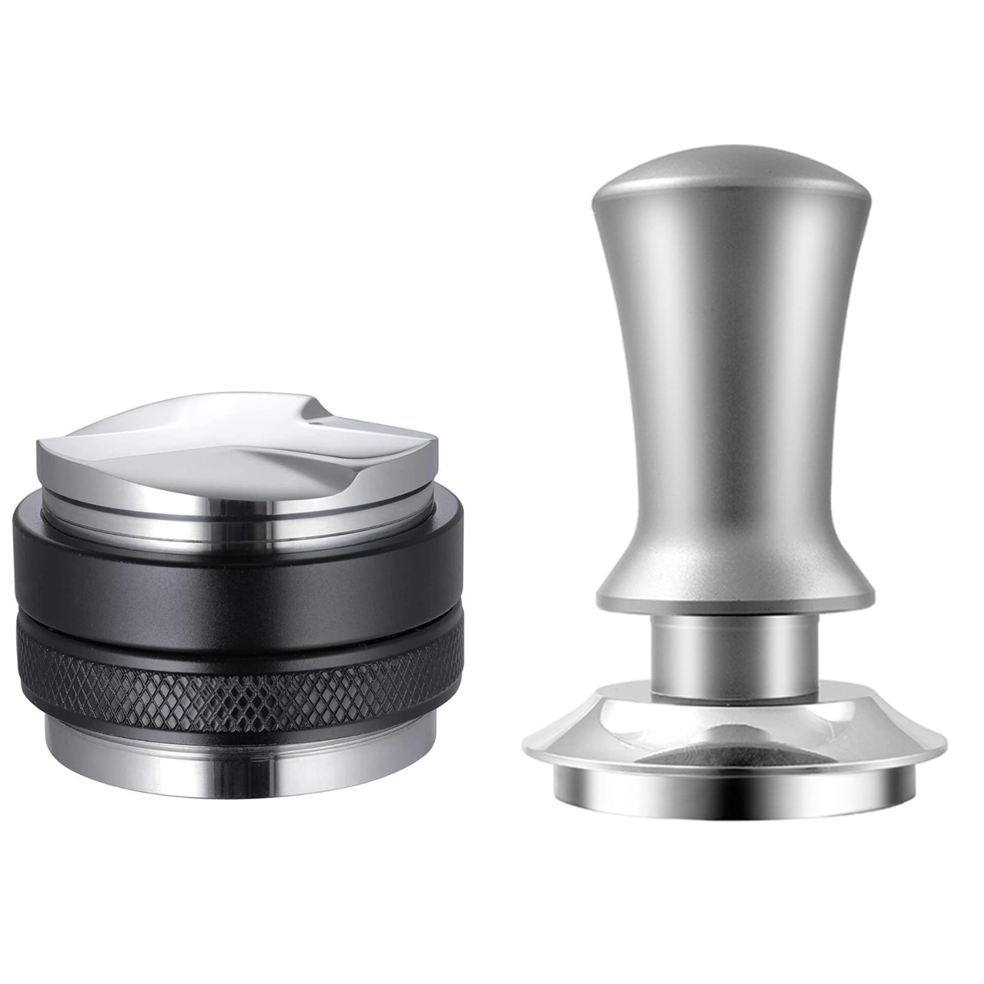 visvold 53mm Coffee Distributor and Espresso Coffee Tamper,30lbs Springs Tamping Strength Dual Head Coffee Leveler Fits for 54mm Breville Portafilter,Professional Adjustable Espresso Hand Tampers