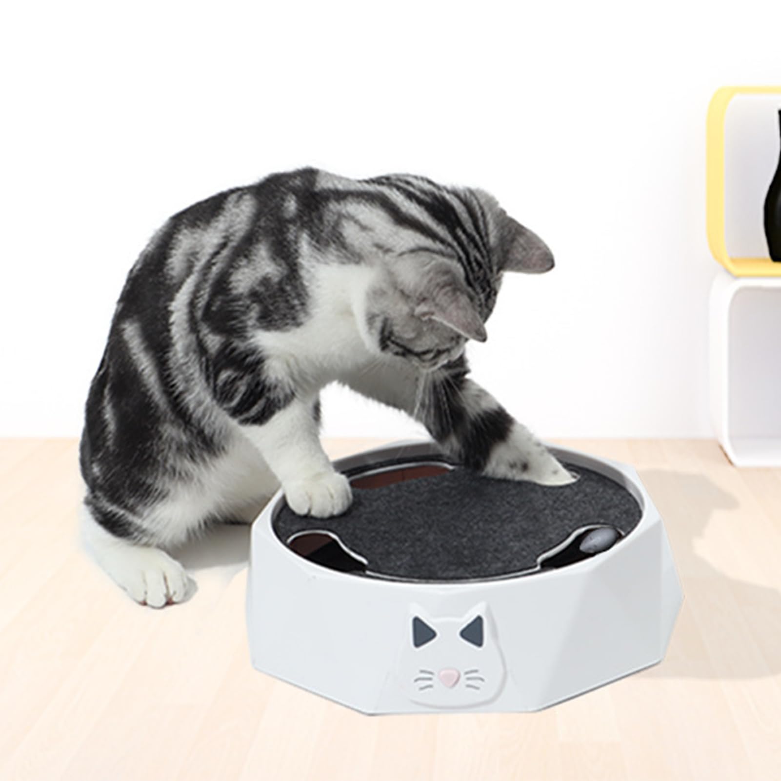 Juguete Interactivo para Gatos, Juguetes Eléctricos para Gatos, Rompecabezas Automático Ajustable De 2 Velocidades para Atrapar Ratones, Juguete para Gatos para Suministros para Mascotas