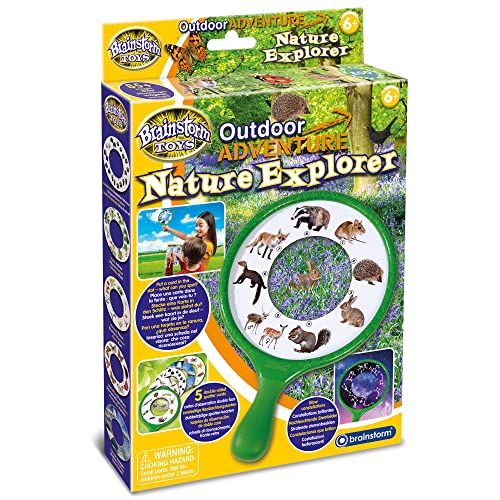 Brainstorm Toys: Outdoor Adventure Nature Explorer - 5 Double-Sided Spotter Cards, Match Cards & Images, Kids Ages 6+