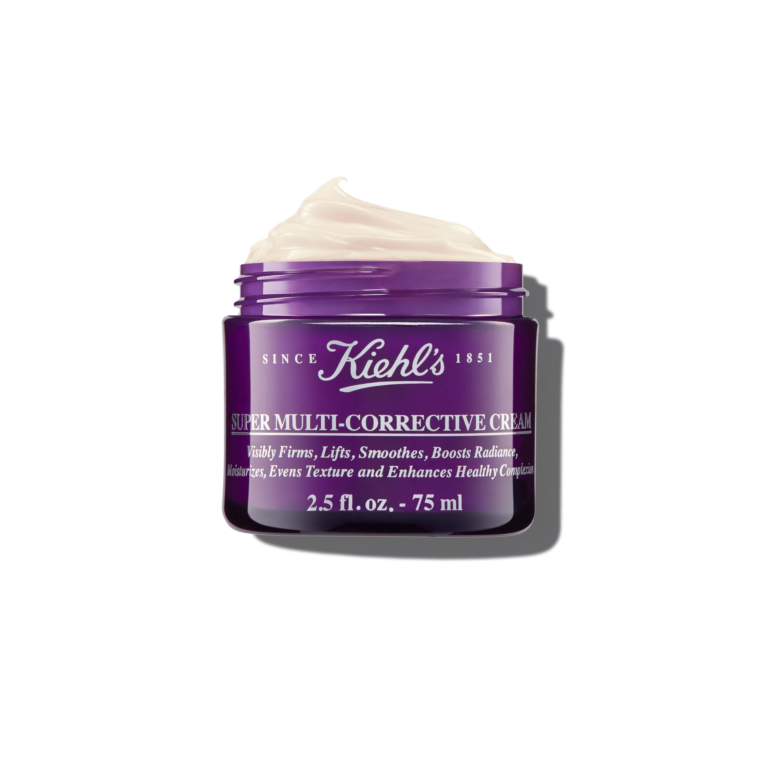 Kiehl's, Crème Super Multi-Corrective, Crème Correctrice Anti-Âge Visage et Cou, Atténue les Rides et 7 Principaux Signes de l'Âge, Peau Liftée et Éclatante, Tous Types de Peau