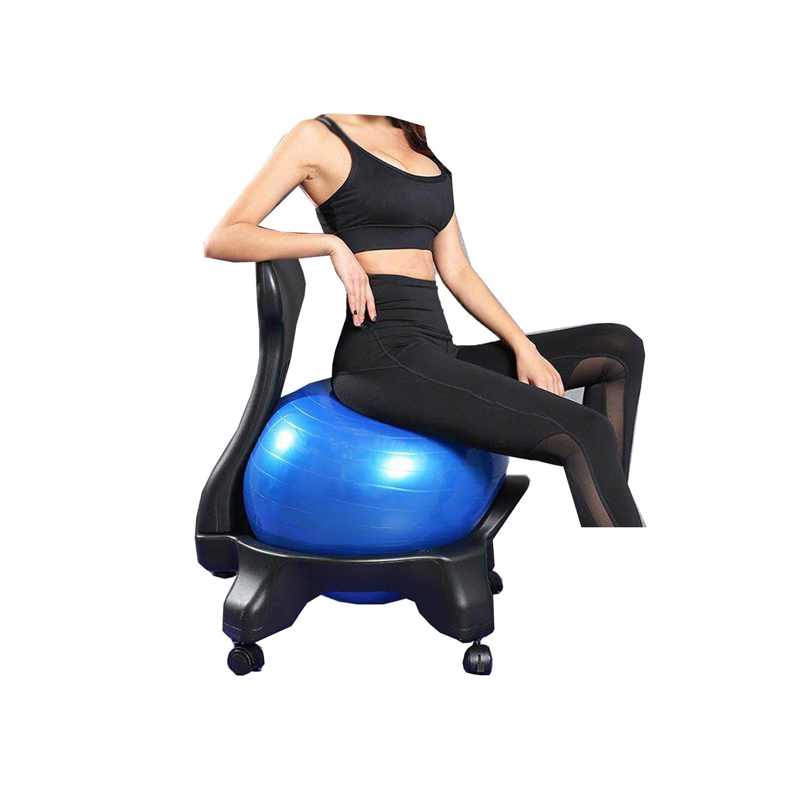 BZJPRFC Balance Ball Posture Chair with Anti Burst Ball