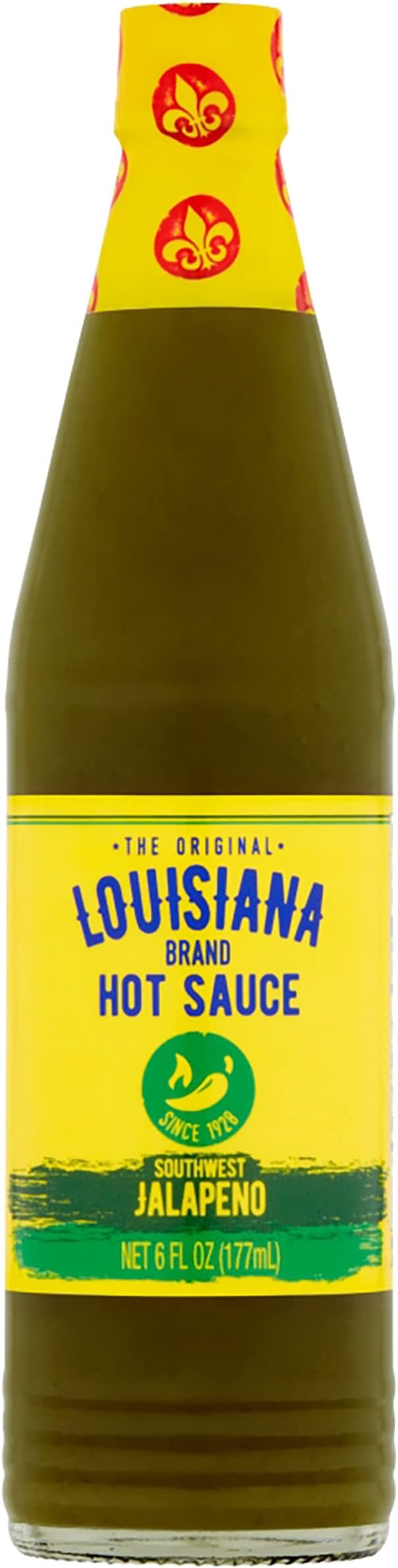 Brand Hot Sauce, Southwest Jalapeno Hot Sauce, 6 FL OZ Glass Bottle (Pack of 1)