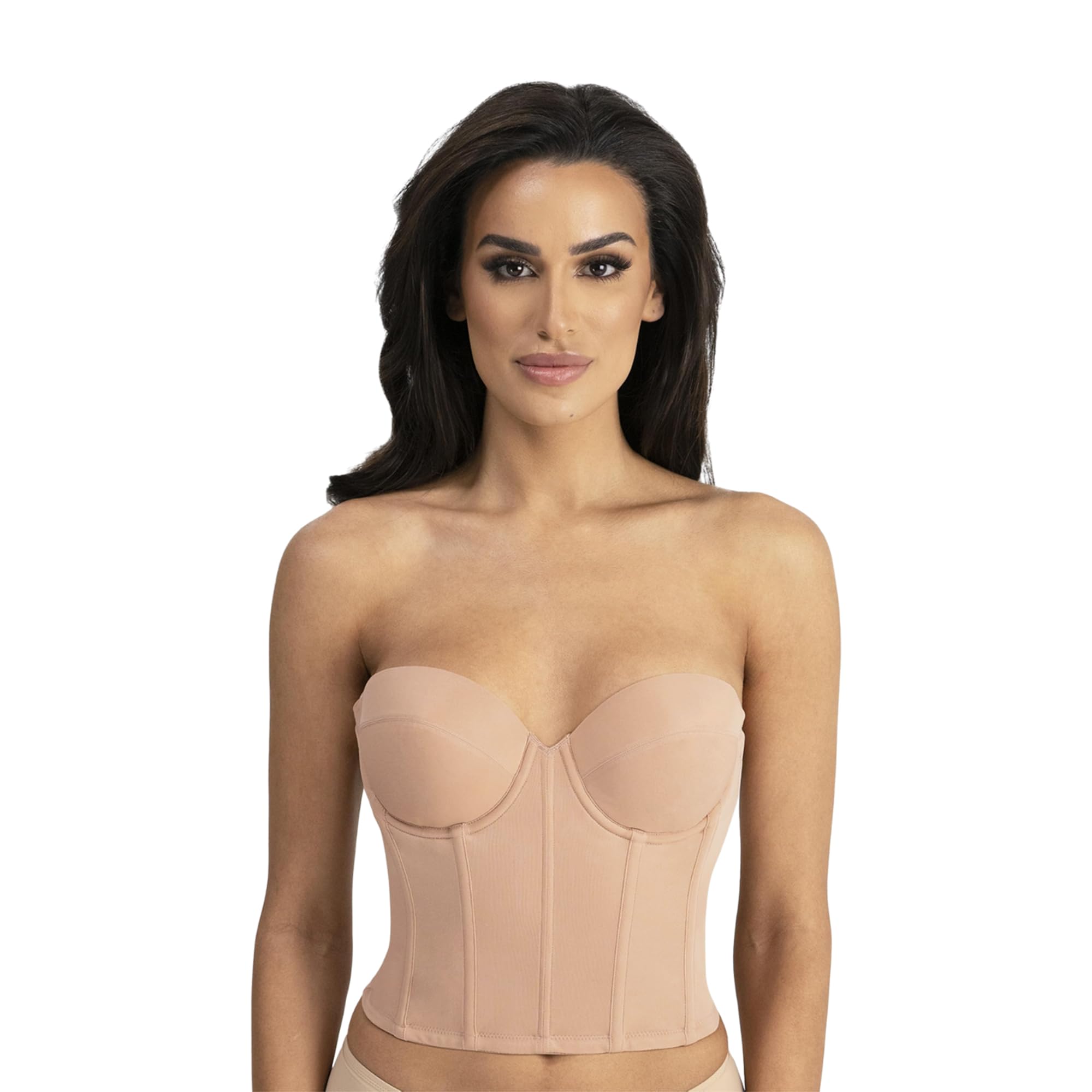 Dominique Brie Backless Strapless Bridal Bra #6380 – Ultra Low Back, Sweetheart - Picture 8 of 15