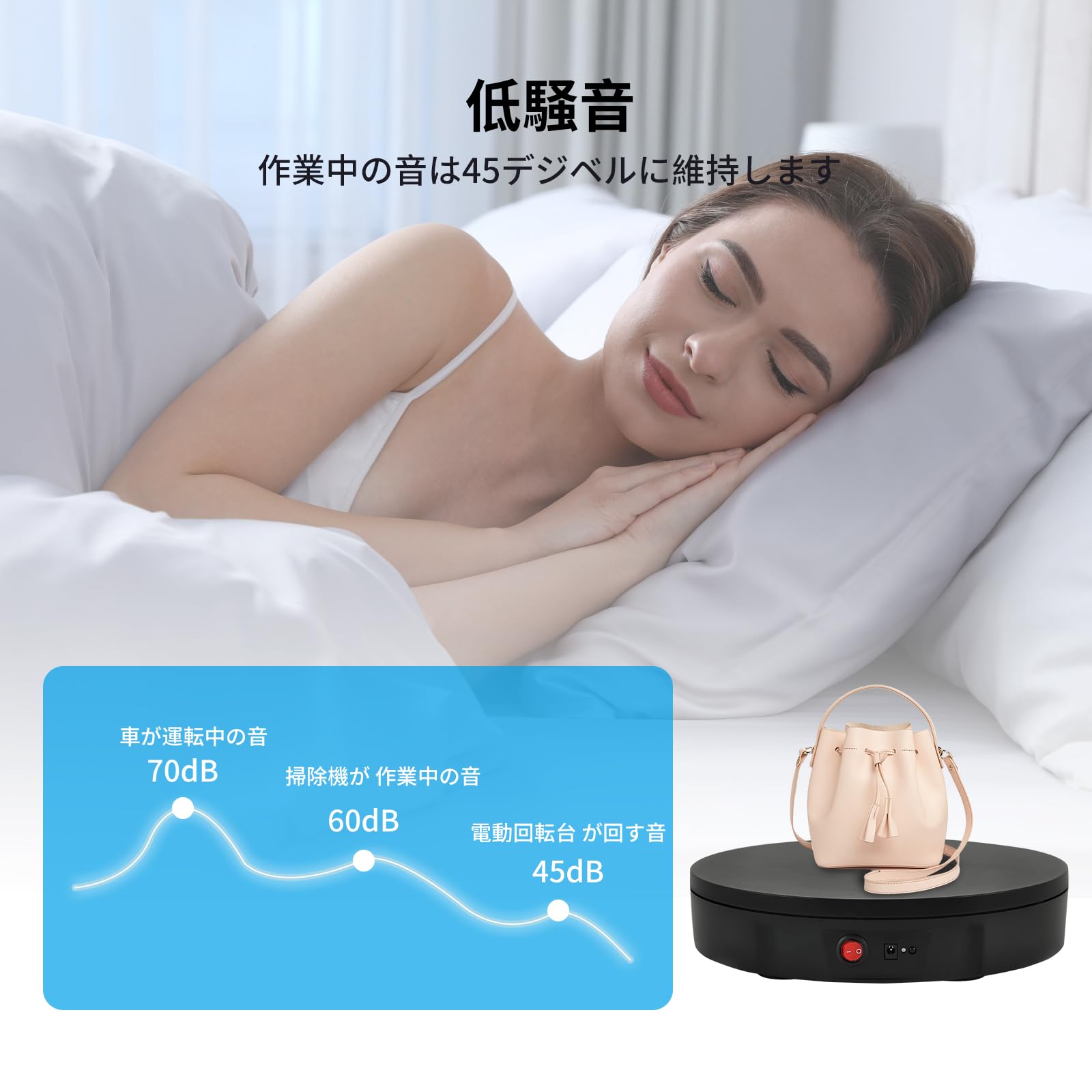 Amazon.co.jp: 電動回転台 ターンテーブル 電動 回転台 360°回転回転