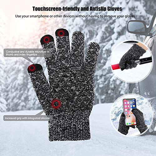Topmart 5 in 1 Car Snow Brush Kit,Snow Shovel Set with Removable Snow Brush and Ice Scraper,Emergency Snow Removal Car Set,Extendable Telescopic Pole 21.5\"-31.5\",for Car,Camping,Garden - Thumbnail 7