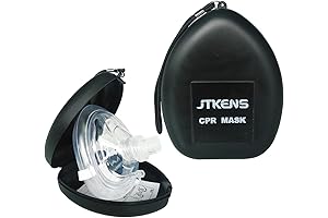 1pack CPR First Aid kit Black CPR Emergency Mask Hard Case with...