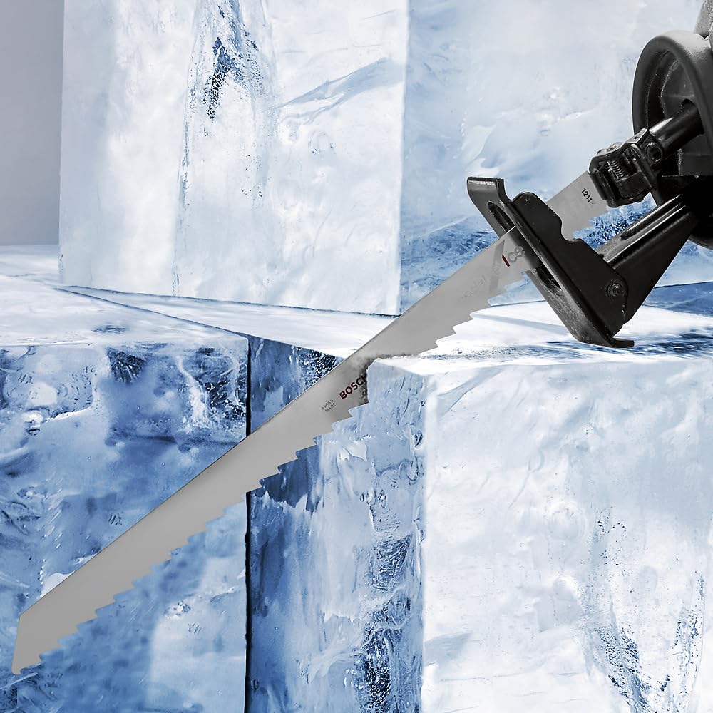 Bosch Professional 5 unidades Hoja de sierra sable S 1211 K Special for Ice, para material congelado, 300 x 19 x 1.25 mm, accesorio de sierra sable