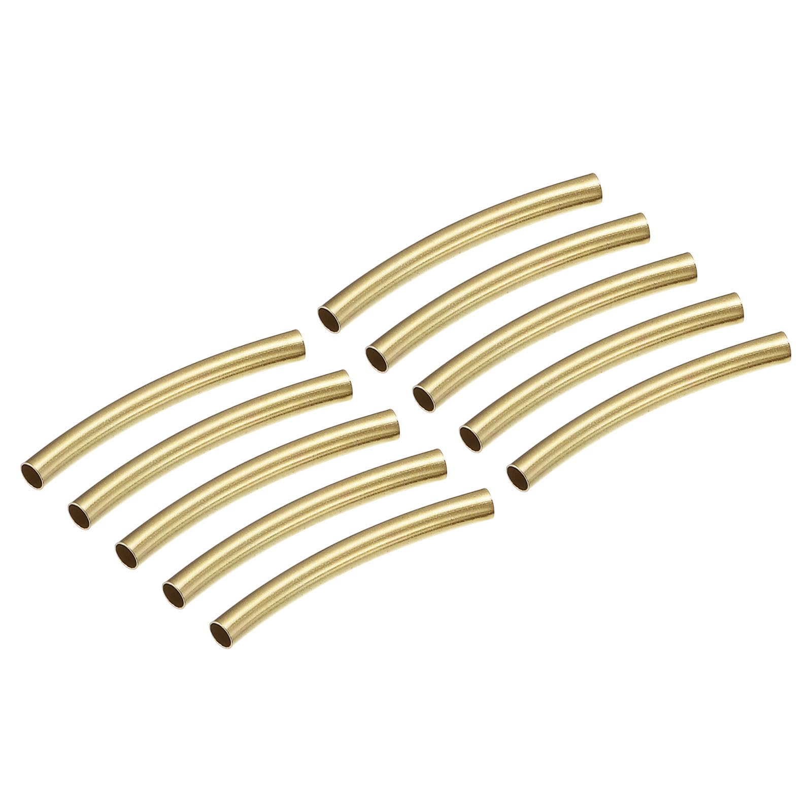 Perlina In Tubo Di Ottone, 12 Tubi Di Ottone Grezzo (20 X 8 Mm) Bs - Foto 2