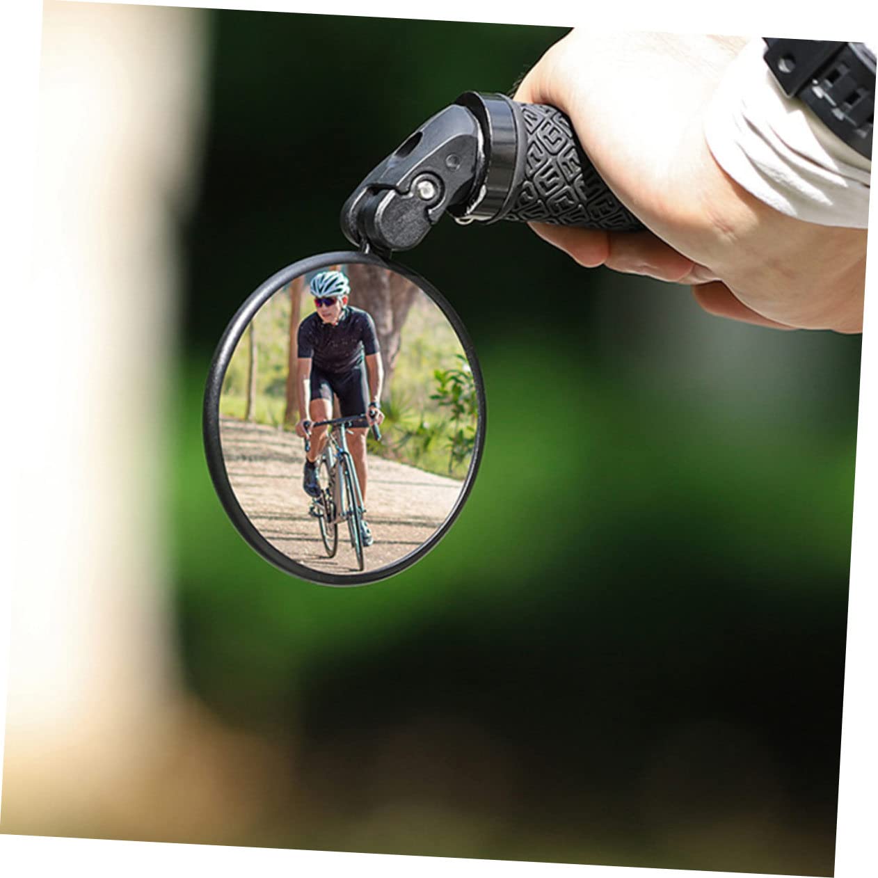 VANZACK 3stücke Faltbarer Fahrrad Rückspiegel Sicherheitslenkerspiegel Mit Konvexer Linse Kompakt Leicht Zu Installieren Für Mountainbikes Schwarz Perfektes Fahrradzubehör Für