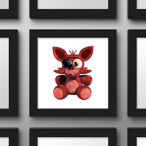 Miniatura 2 de Trends International Gallery Pops Five Nights at Freddy's - Póster de pared de Foxy Plushie, 12 x 12 pulgadas, versión enmarcada en negro