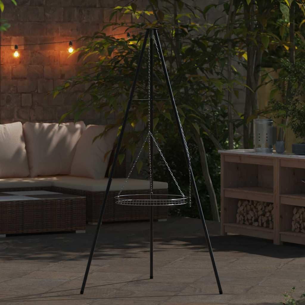 Genérico Trípode para Fogata Negro 92 x 92 x 171.5 cm Acero,Casa y jardín,Cocina y Comedor,Electrodomésticos de cocina-42010331