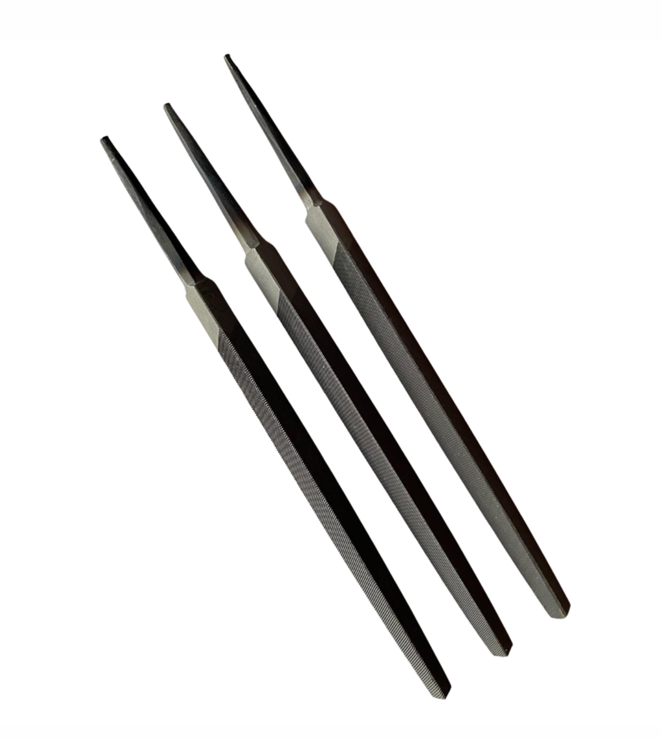 Proops Brothers Set Of 3 Engineers Files, 6" 150Mm Triangular, Smooth, 2Nd Cut, Bastard Cut. (F9972) Free Uk Postage