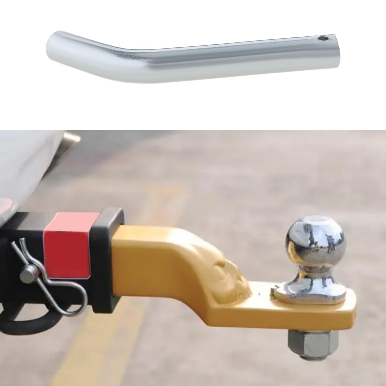 The Lord of the Tools 2 Pack Trailer Hitch Pin and Clip Replacement Part Steel Tow Bar Pin 5/8 Inch(15.8mm) Diameter Suitable for 2 or 2-1/2-Inch Receiver - Image 2