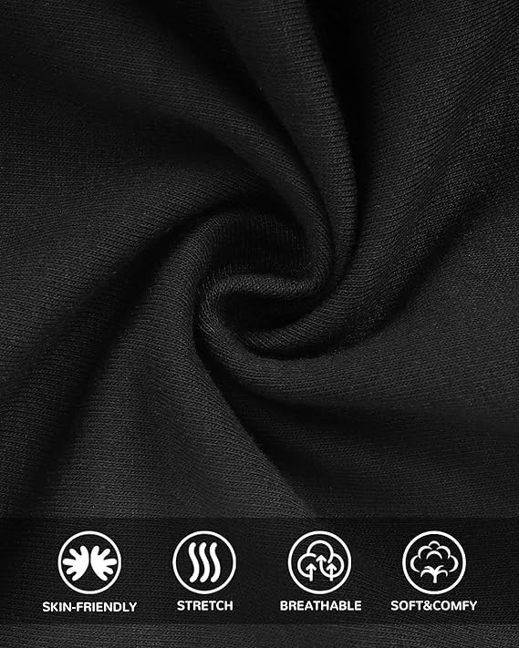 Khwaish Store Girl's & Boy's Cotton Cycling Shorts Stretchable Workout Yoga Mid Thigh Length Boyshorts Underwear. Pack of 2, Size (14 – 15 Year) Black - Image 8 thumbnail