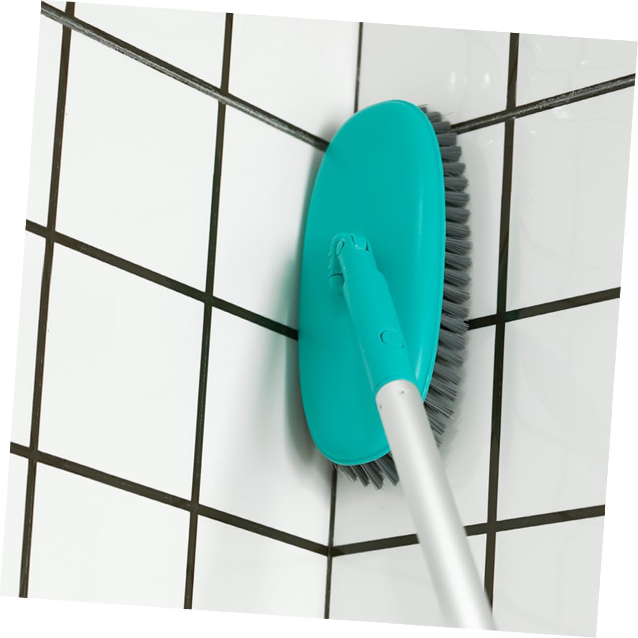 Long Handle Floor Flexible Floor Cleaning Brush Tile Floor Cleaner Tool Green for Tiles Hard Floors