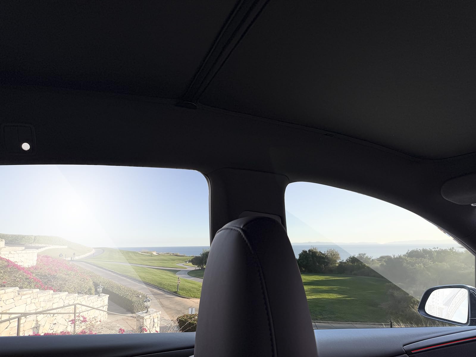 VION Dach-Sonnenschutz für Tesla New Model Y 2025-2026, vollständige Verdunkelung, Anti-Durchhängen-Design, zweilagiges Gewebe mit graphenverstärkter UV-Beschichtung, Schwarz