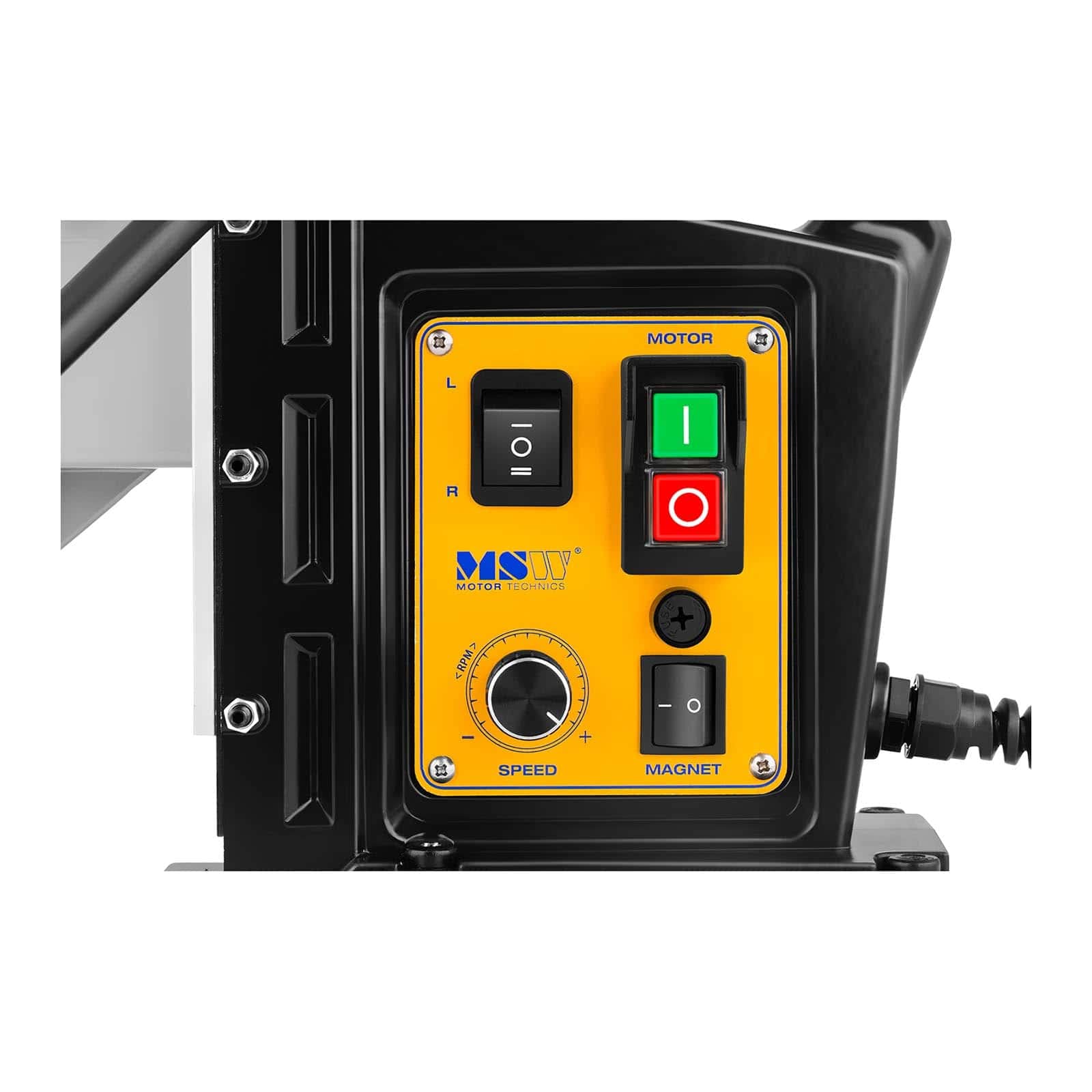 MSW Magnetico Trapano Carotatrice magnetica MSW-MD32-ECO (1300 W, 18000 N, 600 giri/min, Max. Carotaggio 35 mm, Max. profondità 50 mm)