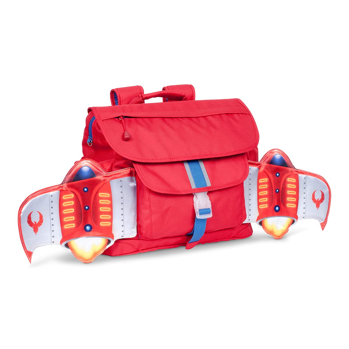 BixbeeKids Backpack, Red Firebird Bookbag for Girls & Boys Ages 5-7 | Daycare, Preschool, Elementary School Bag for Kids | Easy to Carry & Water Resistant