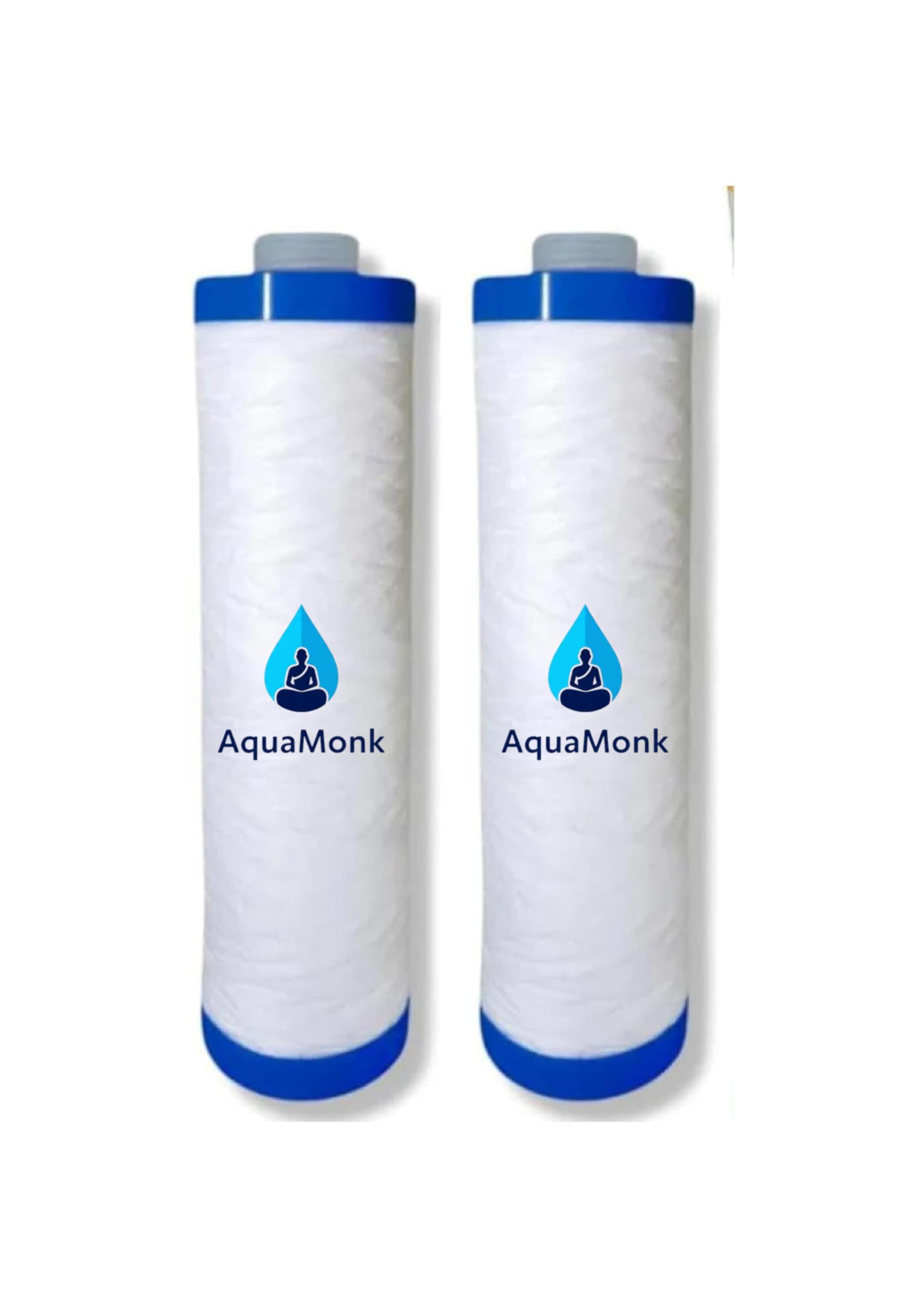 AQUAMONK 9 Inch MLT Spun Pre Filter Cartridge Compatible for 10 Inch Pre-Filter Housing of All Water Purifiers RO Compatible with Aqua-Guard,LG & All Other Brands(Pack of 2)