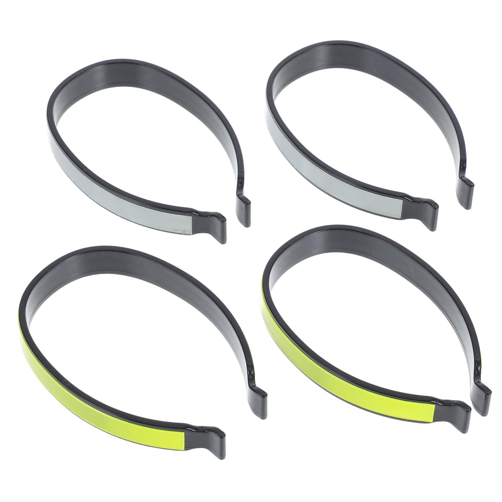 JUMPLAWN 4pcs High Visibility Cycling Trouser Clips Reflective Ankle Bands for Road Mountain Bike Accessories Wrap for Outdoor Riding Fishing Commuting