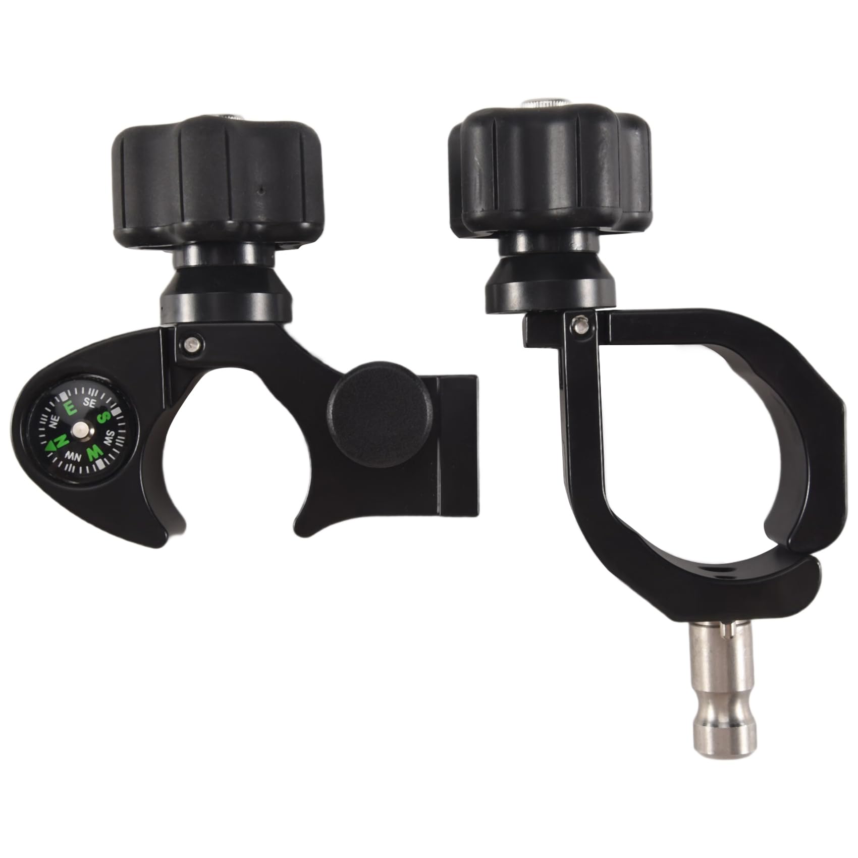 Littimoon Quick Release Pole Clamp with Compass & Data Collector Cradle,GPS,Total Station TSC3