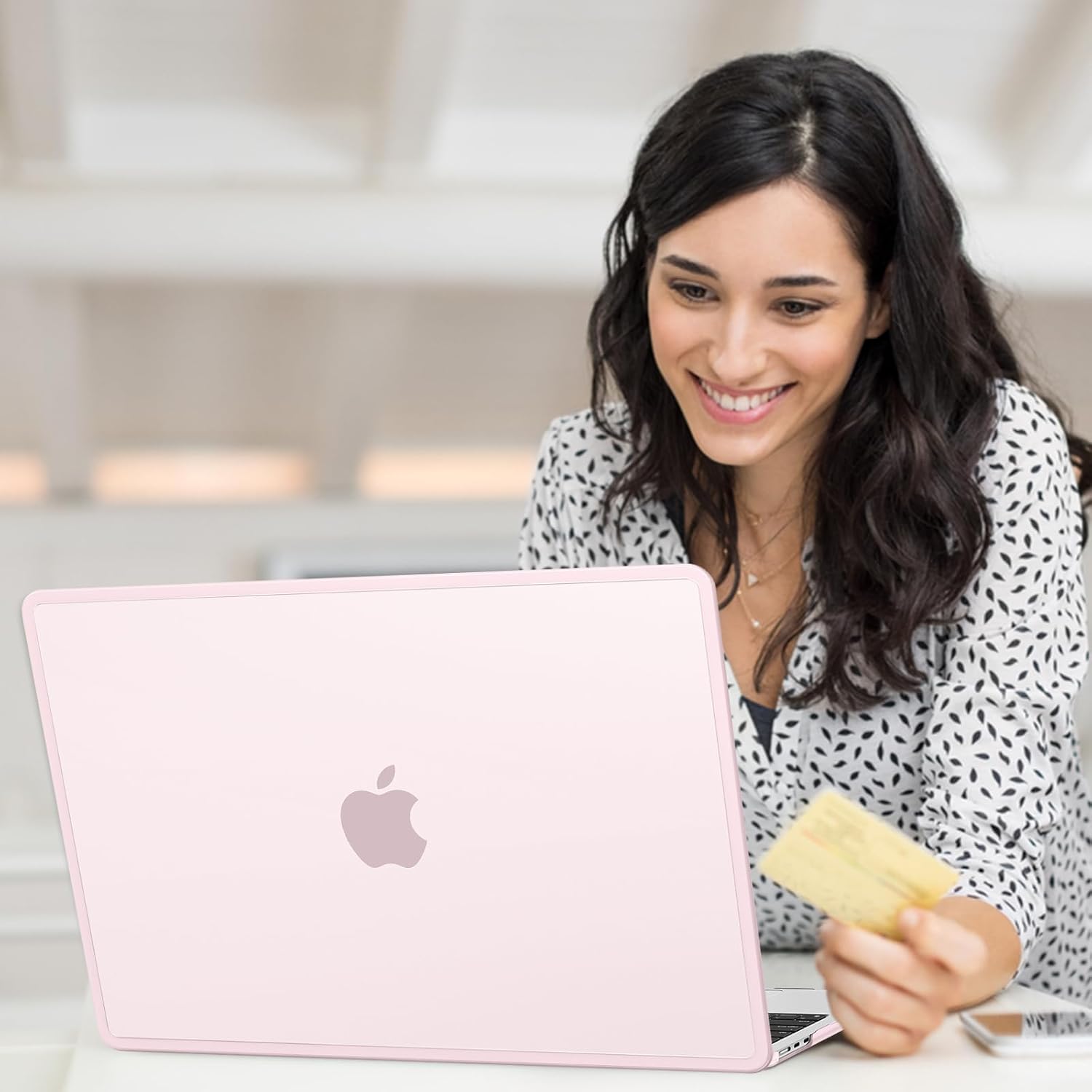 AKIT Compatible with MacBook Air 13 Inch Case 2026 2025 2024-2022 M4 M3 M2 A3240 A3113 A2681, [Anti-Cracking] Hard Shell Case&Keyboard Cover&Screen Protector for MacBook Air 13.6 Inch, Pink - Image 7