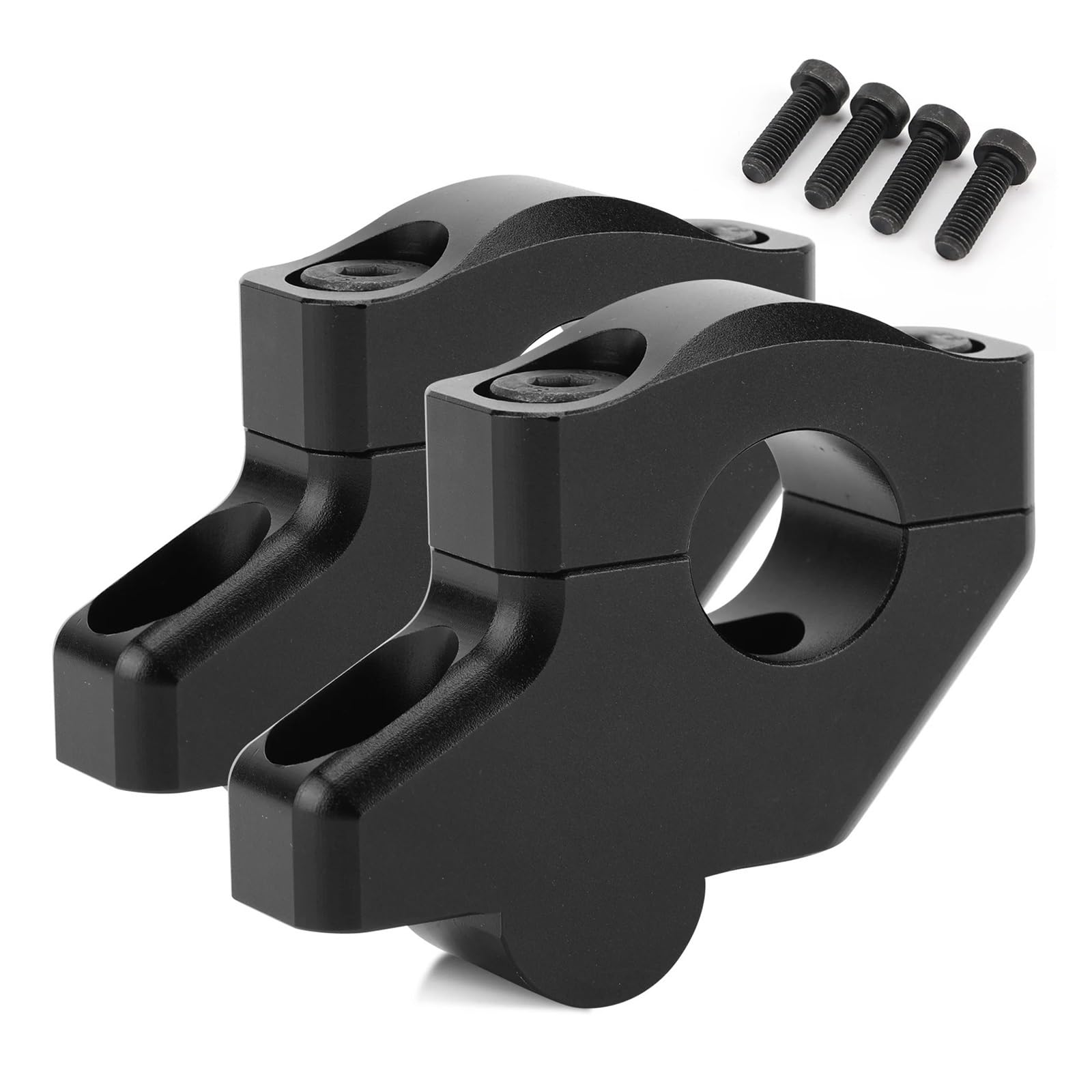 Elevador De Manillar Moto para Triumph para Bonneville T100 2001-2024 Elevadores Abrazadera Montaje Manillar con Desplazamiento 1" para Motocicleta Accesorio Compatible Elevador Manillar(Black)