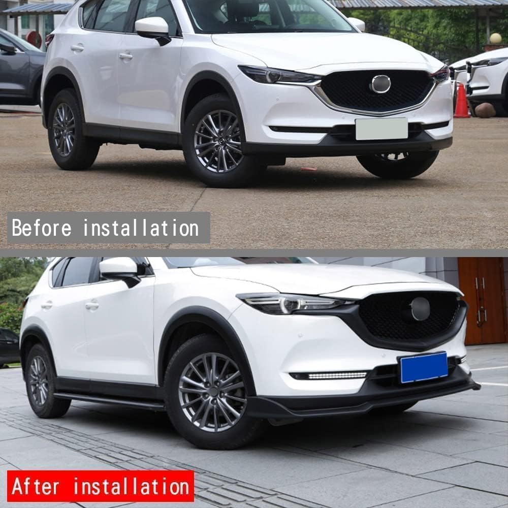 Car Front Bumper Air Dams for Mazda CX-5 CX5 2017 2018 2019 2020 2021,Splitter Fit Lower Chin Spoiler Lower Valance Panel Splitter Fit Protection Body Kit