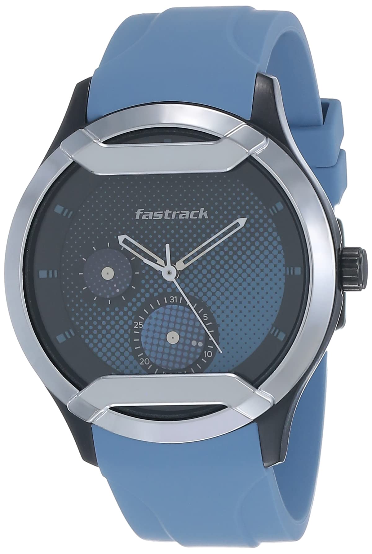 Fastrack Urban Bounce Quartz Analog Black Dial Silicone Strap Watch for Men-3268KP02 (B09MC6F3CL) Amazon Price History, Amazon Price Tracker