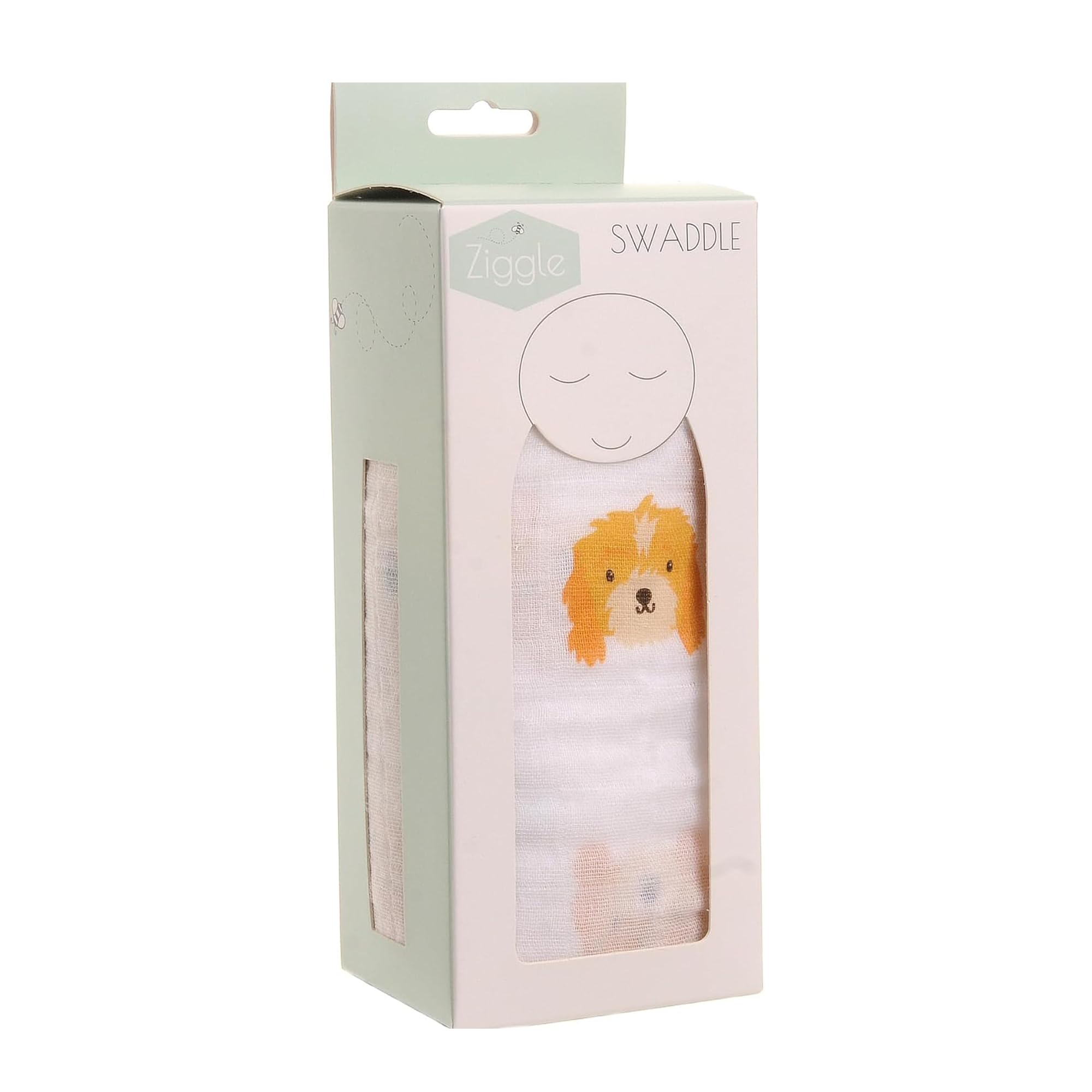 Ziggle Baby Swaddle Blanket - Extra Large 120x120cm Muslin Swaddle Wrap - Soft Breathable Baby Wrap & Muslin Swaddles - Must Have Newborn Essentials & Gift