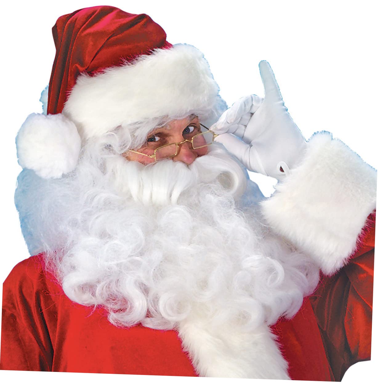 BESPORTBLE 7pièces Costume de Père Noël pour Vêtements de Noël Fêtes Cosplay Créatif et Amusant Disponibles