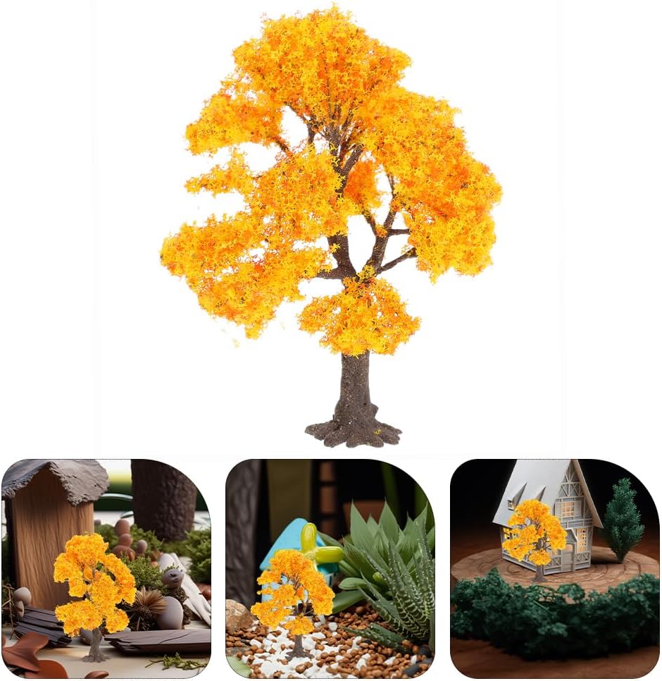 PRETYZOOM Microlandscape Model Trees for DIY Crafts Miniature Scenery Kit Wire Mesh Decorative Trees for Model Railroad and Diorama Projects - Image 2